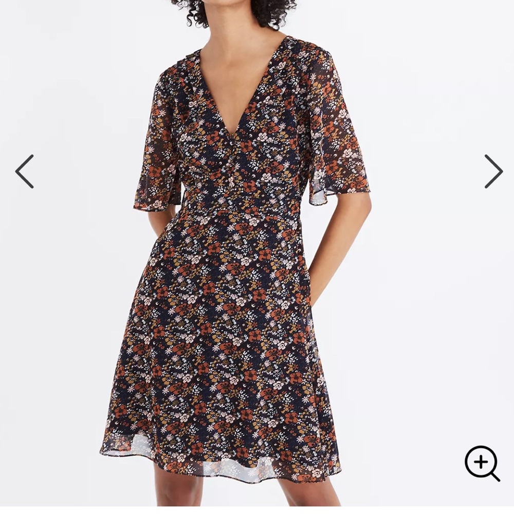 Madewell Orchard Flutter Sleeve in Prairie Blossom